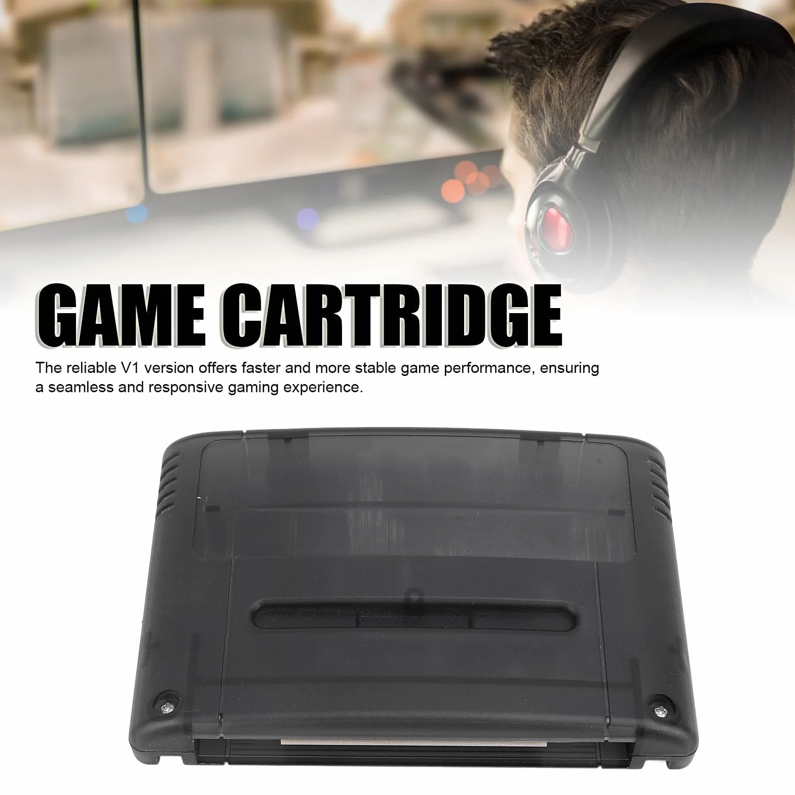 Cartucho de Juegos Múltiples para SFC, Tarjeta de Memoria Flash de Juegos 3000 en 1, con Tarjeta de Memoria de 8 GB, Tarjeta de Expansión de Cartuchos de Juegos para SNES, (Black)
