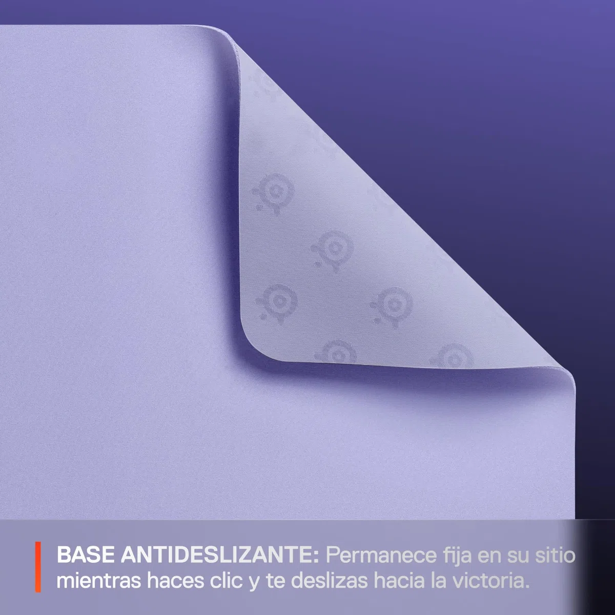 SteelSeries QcK Alfombrilla Gaming Grande - Lavender - Base Antideslizante - Seguimiento y Estabilidad Top - Optimizada para sensores - 450 mm x 400 mm - FPS, MOBA, RTS, MMO