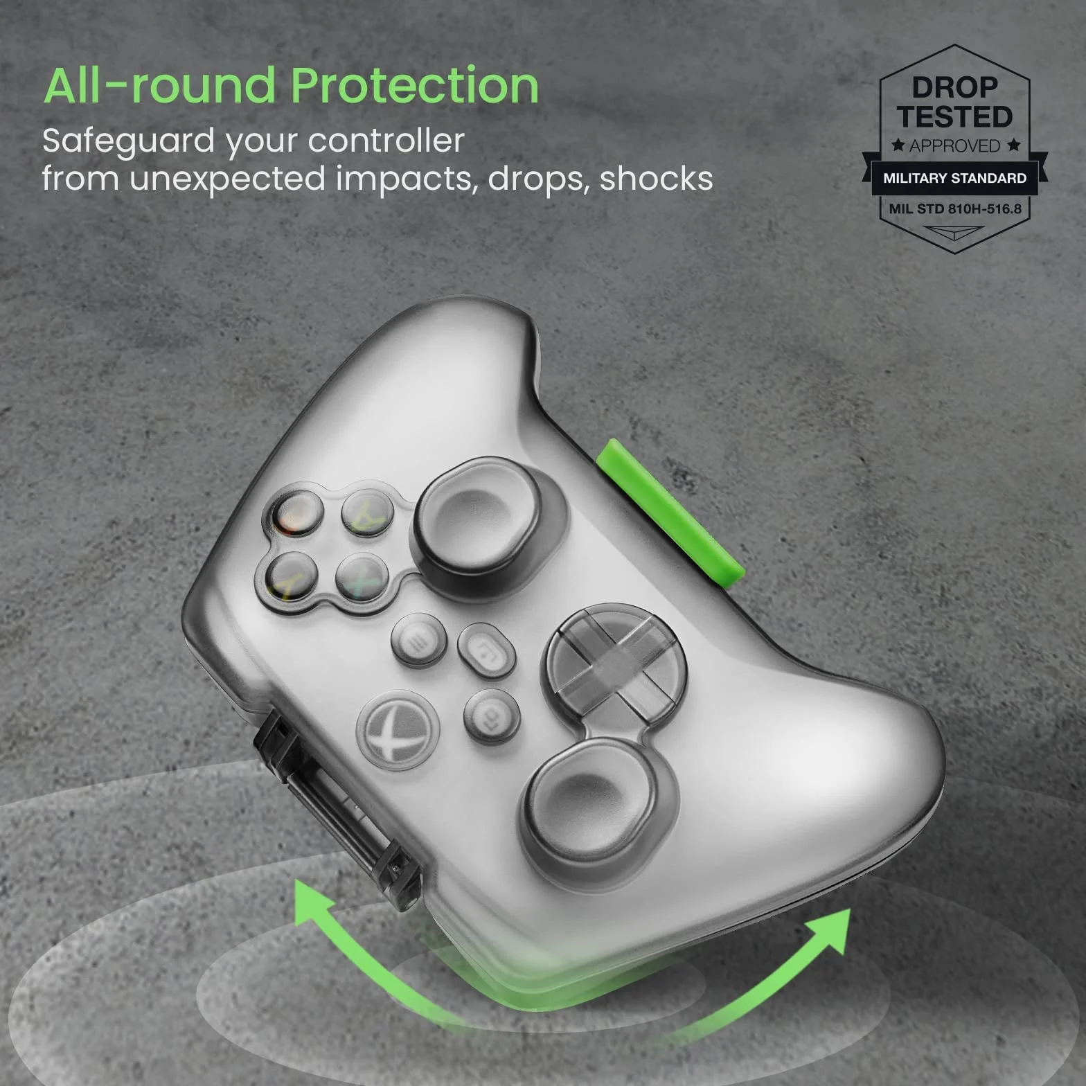 tomtoc Carcasa para Mando Inalámbrico Xbox, Funda Protectora de Viaje para Mandos y Mandos a Distancia de Microsoft Xbox Series X/Series S, Bolso Ultradelgado, Compacto y Liviano para Xbox Controller