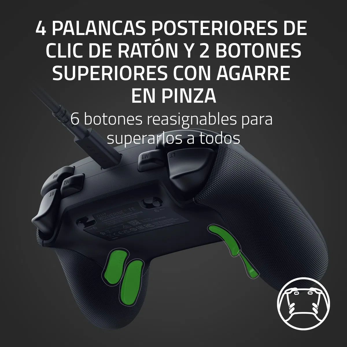 Razer Wolverine V3 Tournament Edition - Mando de deportes con cable para Xbox X|S y PC (botones de acción táctiles Mecha, HyperTriggers Pro, D-Pad de 8 direcciones, cable USB-C de 3m) Negro
