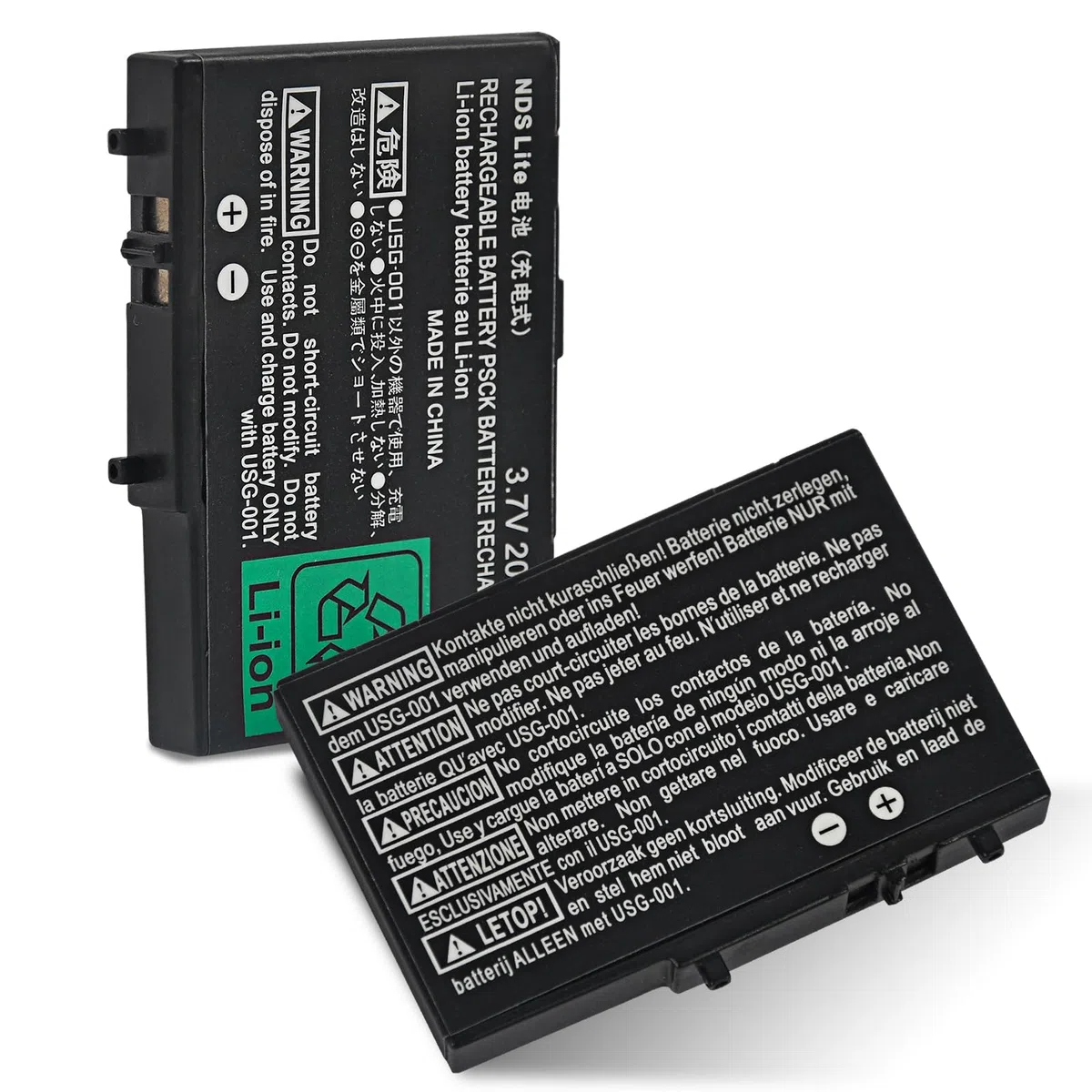 Batería para Nintendo DS Lite NDS Lite, 2000 mAh, USG-003, batería recargable de iones de litio de 3,7 V, repuesto para Nintendo DSL NDSL, no para DSi, DSi XL, DSi LL