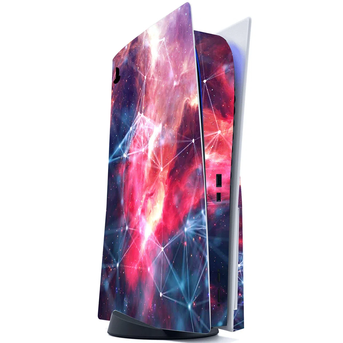PlayVital Calcomanía Vinilo para ps5 Edición Disc - Pegatina Completa para Consola, Control, Estación de Recarga, Control Remoto y Audífonos, Skins Cubierta Protectora Adhesiva(Espacio Galáctico)