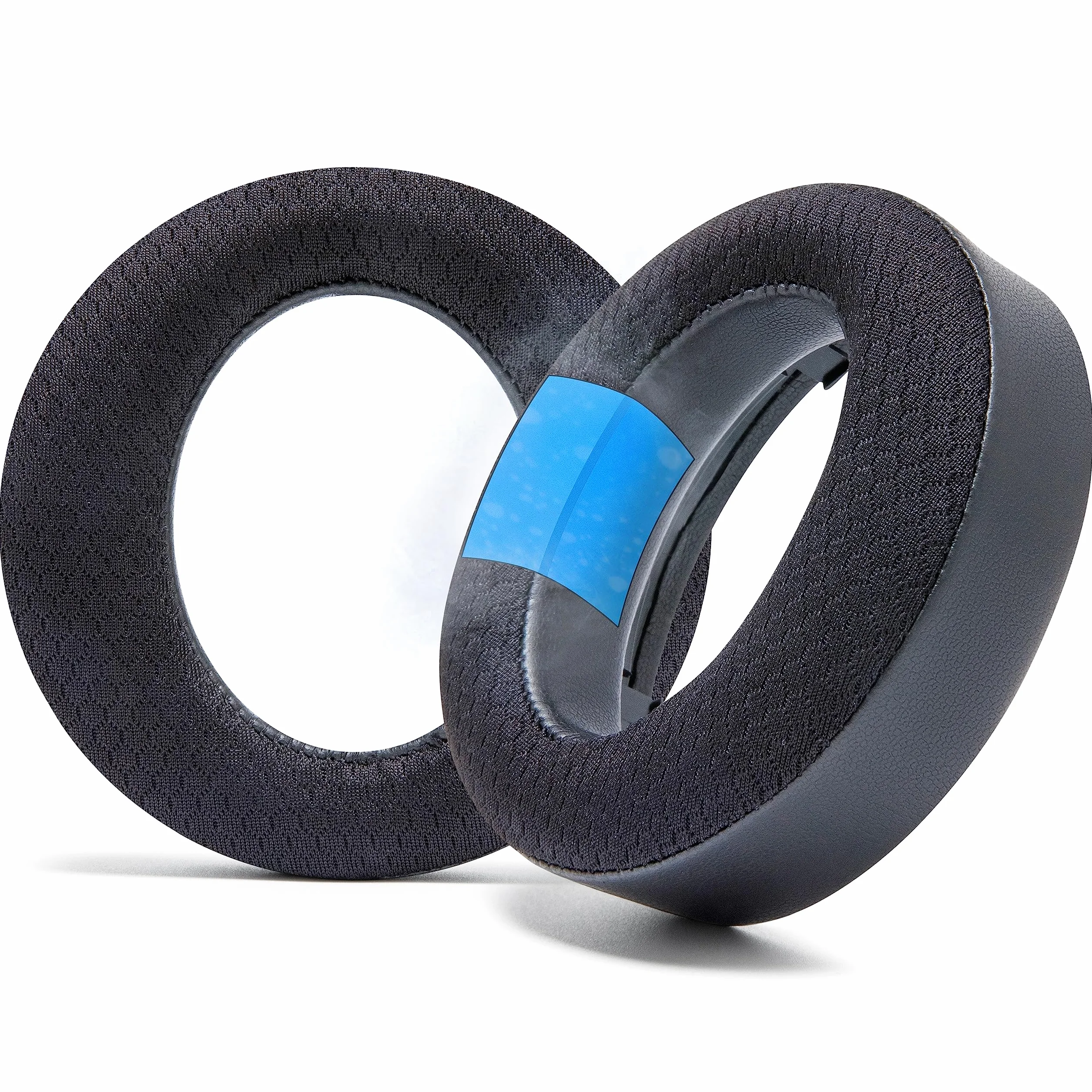 WC Freeze Pulse 3D - Almohadillas de Gel refrescante compatibles con Sony PS5 Pulse 3D, Fabricadas por Wicked Cushions | Cojín más Grueso y Apertura más Amplia | Black