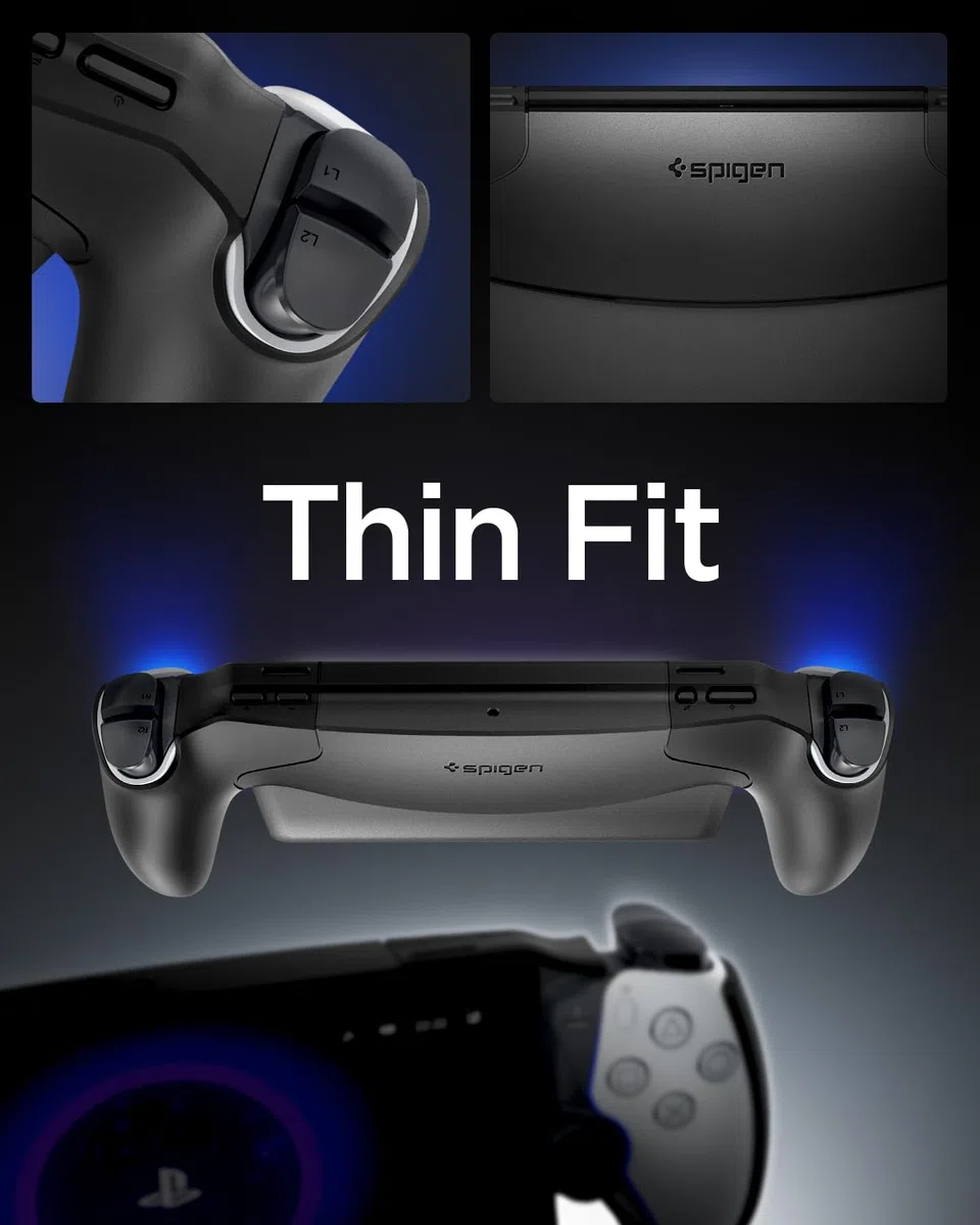 Spigen Funda Thin Fit Compatible con PlayStation Portal Remote Player - Negro