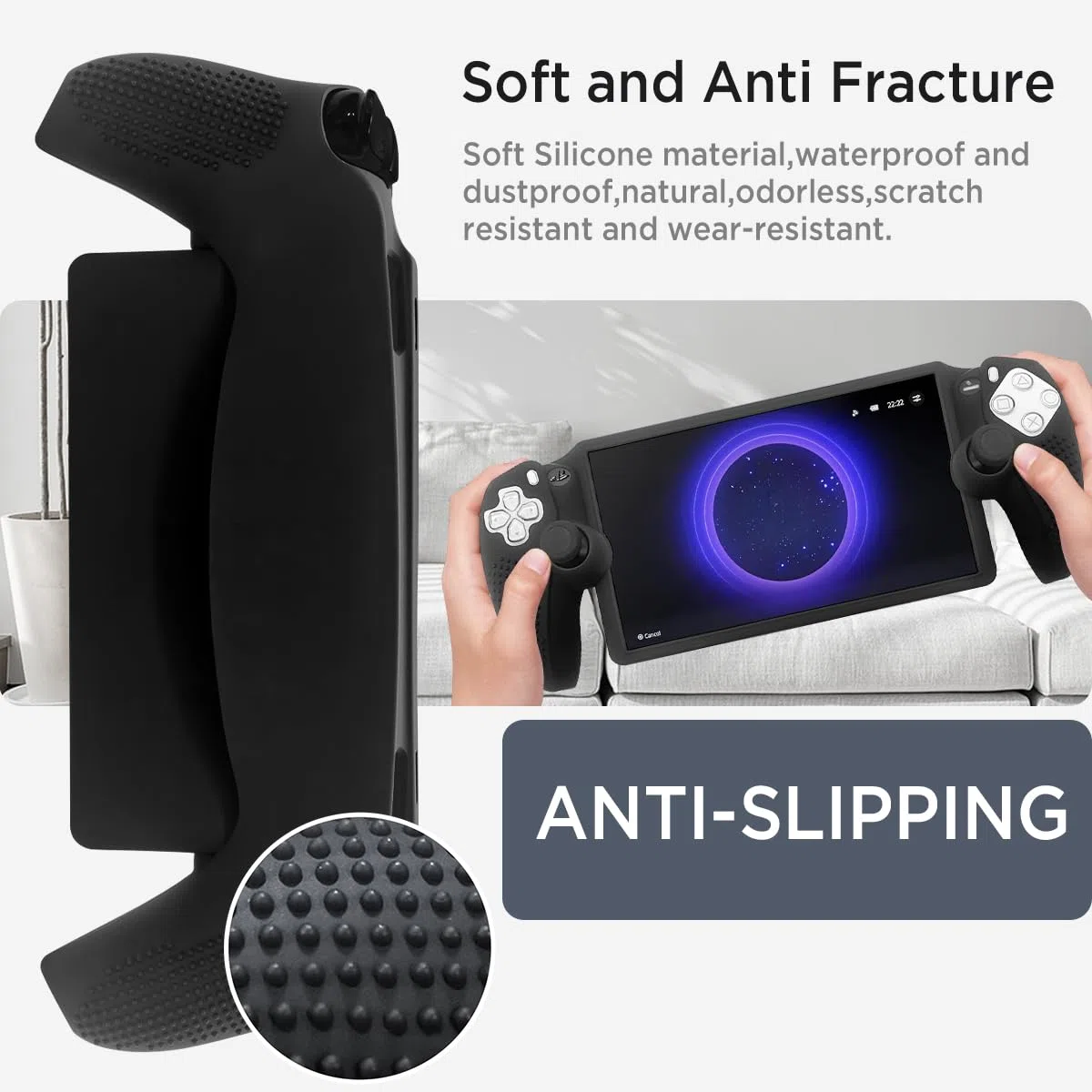 Miimall Funda Compatible con Sony Playstation Portal - Funda de Silicona Resistente a Arañazos y Golpes, Ultrafina para Portal 2023
