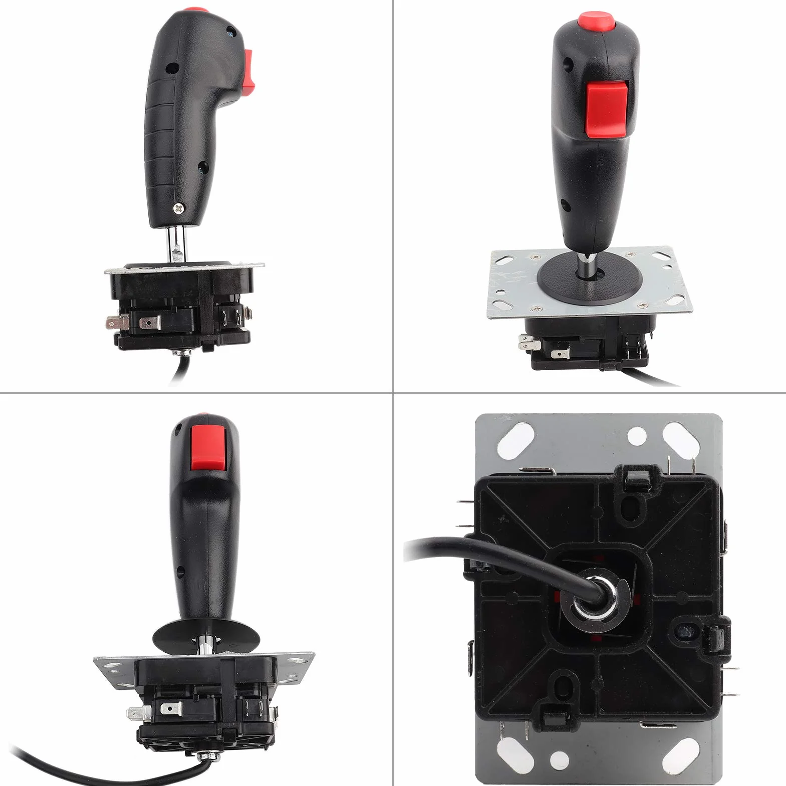 Joystick de Vuelo de 8 vías con Disparador y botón de Disparo Superior Control de Vuelo analógico preciso para Juego de