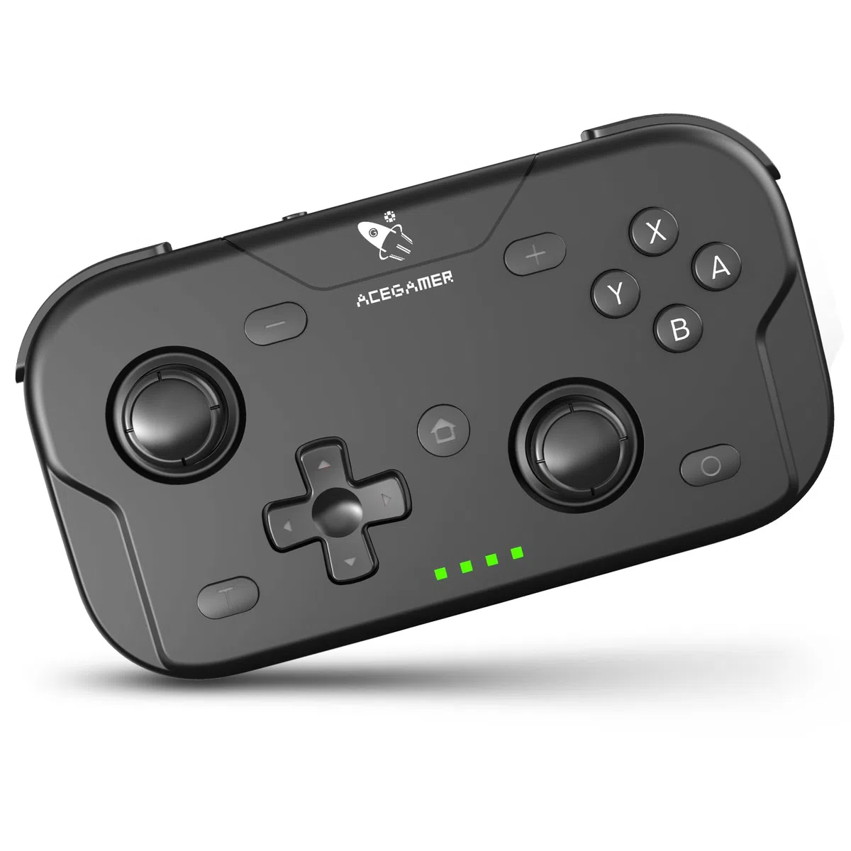 AceGamer Pocket Controller, Mando inalámbrico para Switch/PC/iOS/Android, minicontrolador con Joystick, Turbo, Sensor giroscópico de 6 Ejes y activación con un Solo botón（Negro）