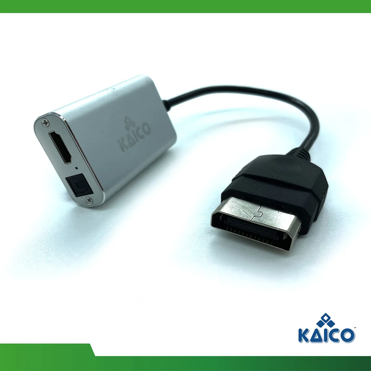 Kaico Original Xbox a HDMI Convertidor - Dolby Digital 5.1 a través de Puerto óptico - HD Link Cable para OG Xbox - Compatible con Xbox Original - Puerto Toslink para