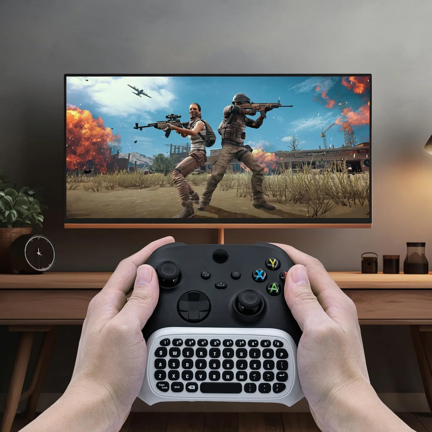 Mcbazel Teclado portátil inalámbrico 2.4G Mini para Xbox Series X/Series S/Xbox One Slim/Xbox One/Xbox One S/Xbon One X Controller Admite conector de audio de 3,5 mm