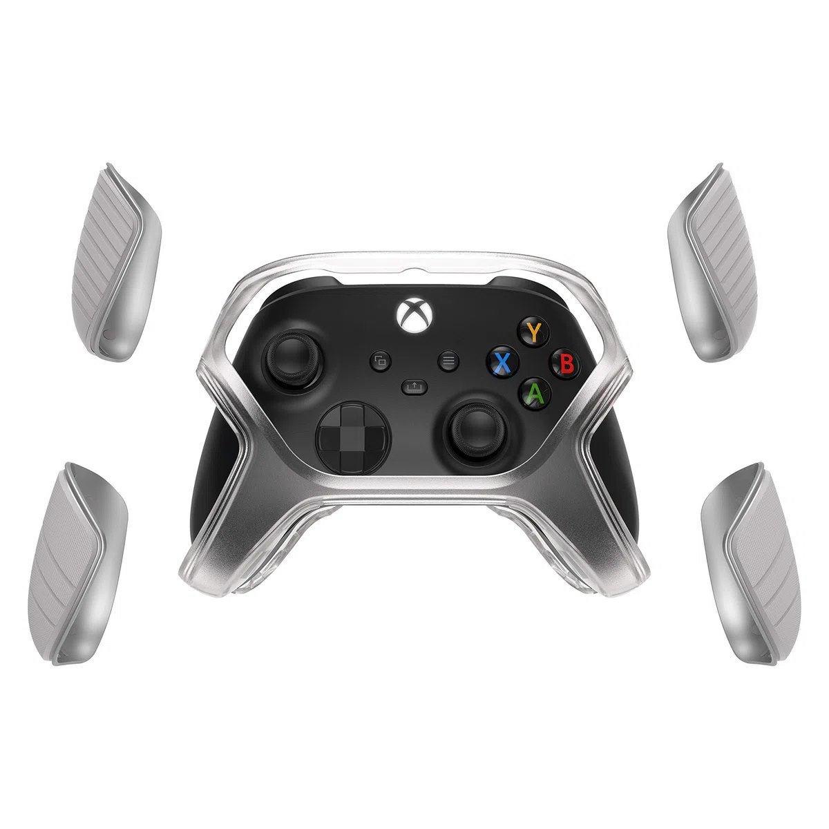 OtterBox - para Xbox Series X | S, Easy Grip Funda de proteccion anticaídas con agarre, para mando Microsoft - Blanco (Xbox Series X)