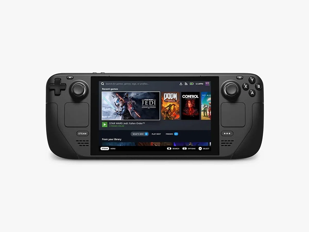 Valve Steam Deck SSD de 512 GB + 16 GB de RAM, 7 Pulgadas, 60 Hz, 1280 x 800 px, Consola de Juegos de Mano