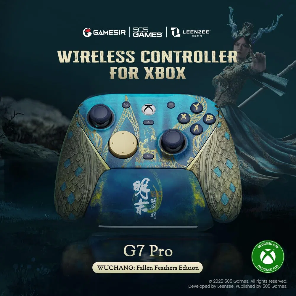 GameSir G7 Pro Mando de Juego Inalámbrico para Xbox Series X|S, Xbox One, Windows PC, Android, Mando con Jack de Audio 3.5mm, Gatillos Analógicos de Efecto Hall, Palancas TMR【Edición Wuchang: Fallen】