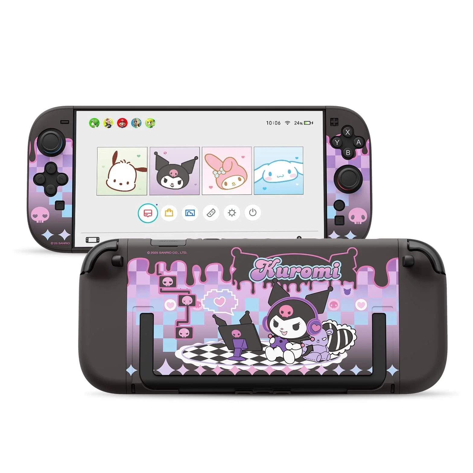 Kuitmor Funda protectora de policarbonato compatible con Switch 2 modelo 2025, carcasa rígida de protección completa para consola Switch 2 y Joy Con - KLM