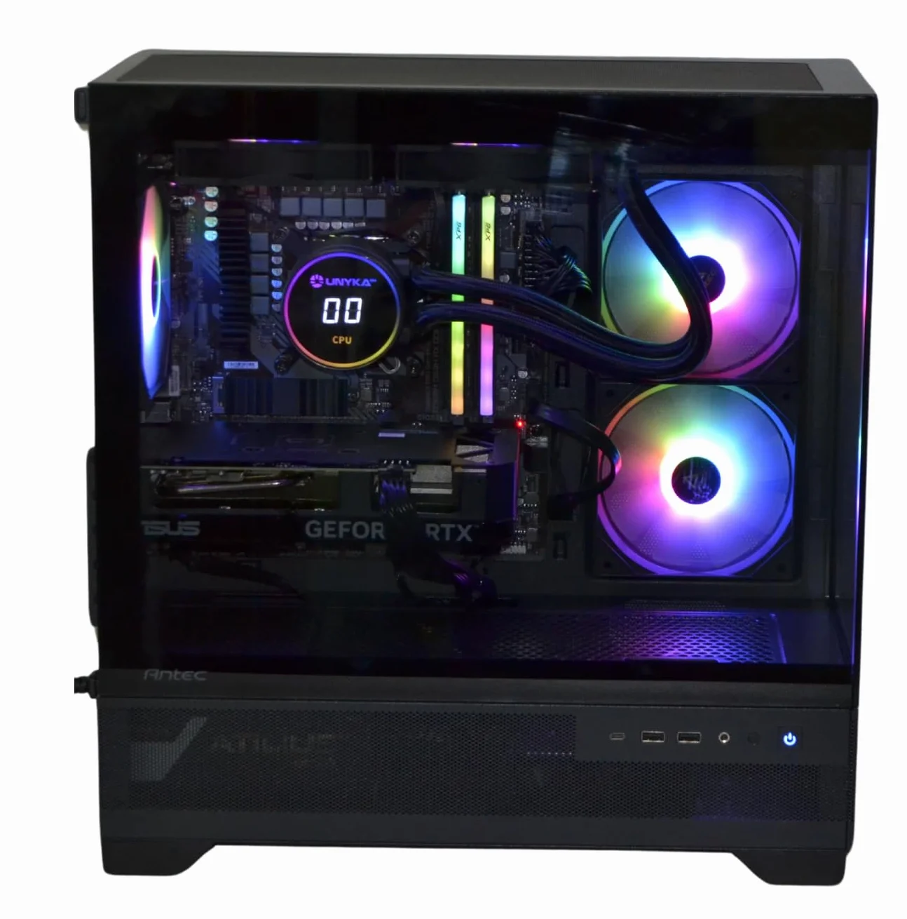 TrendingPC PC Gaming AMD Ryzen 7 8700f X 8x5,0ghz • NVIDIA RTX 5070 12gb • 32gb RAM DDR5 6000mhz • WiFi 6 y Bluetooth 5.2 • SSD m.2 1tb • Refrigeración Líquida 240mm • Windows 11 Pro • PC Gamer
