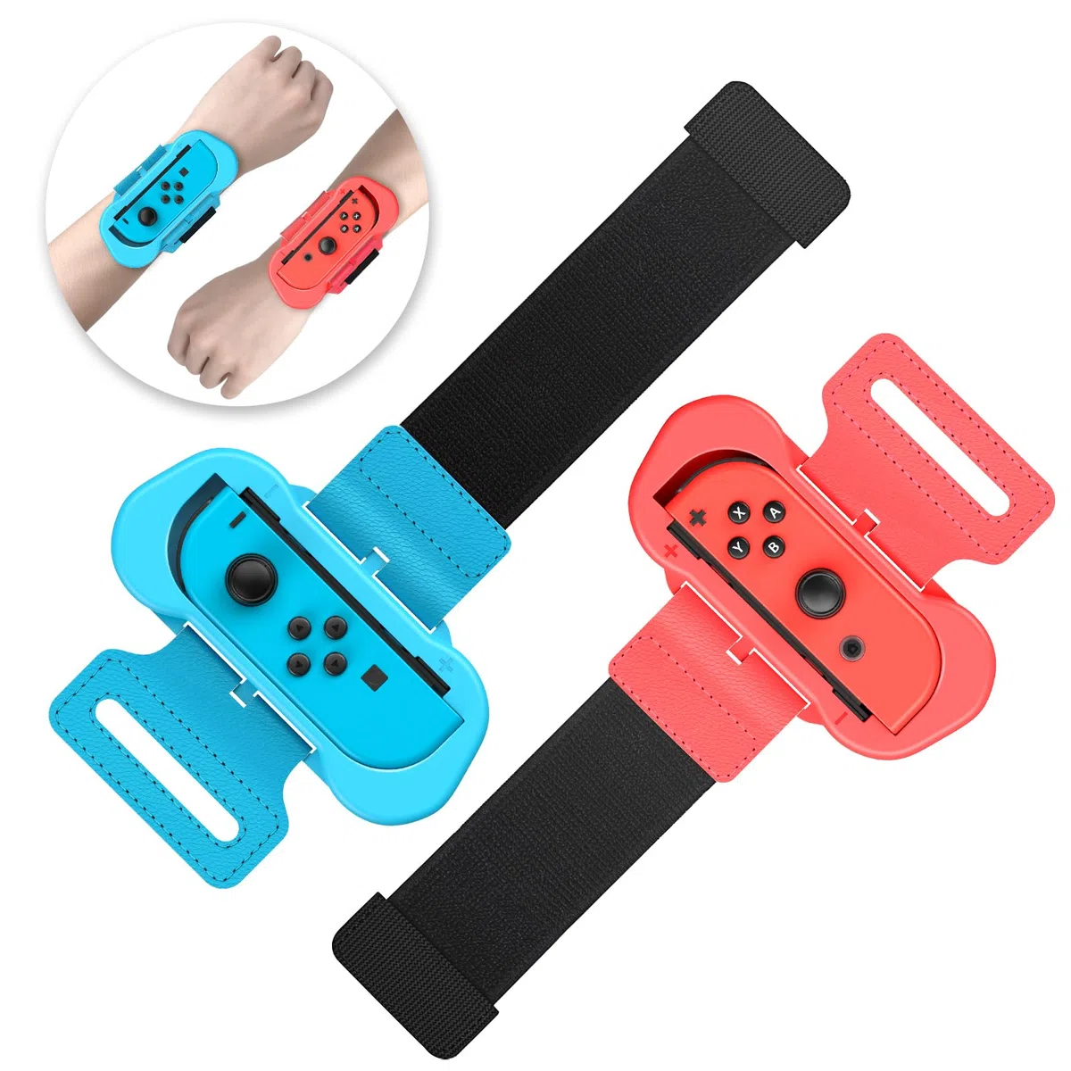 Muñequeras para Dance 2025 2024 2023 2022 Switch y para Zumba Burn It Up – Correas elásticas ajustables mejoradas para Nintendo Switch y Switch OLED Dance, paquete de 2 brazaletes para adultos y niños