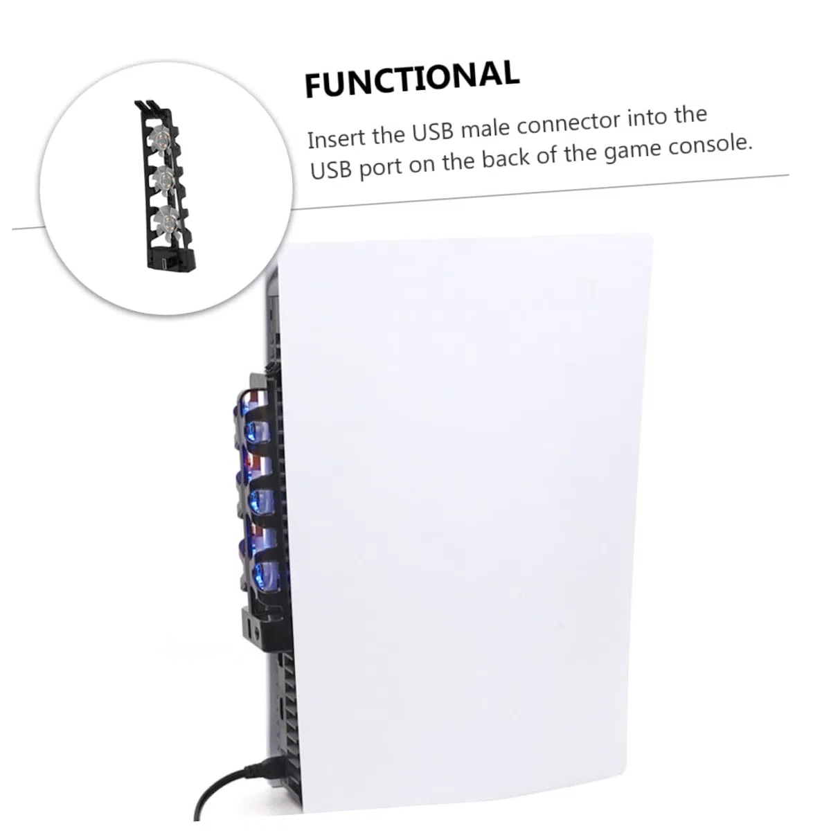 Alipis Consola Ventilador De Enfriamiento del Gamepad Cubo De Enfriamiento De Aire Ventilador De Refrigeración para Host Ventilador del Radiador Abdominales Enfriador Consola De Juego