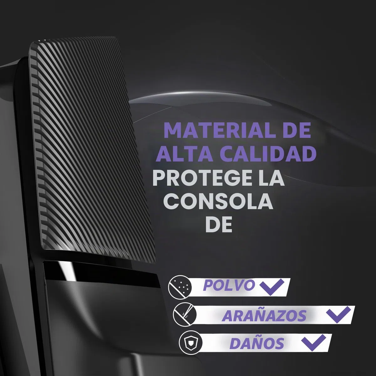 eXtremeRate eXcover Carcasa Superior e Inferior de Repuesto Compatible con ps5 Slim con Lector de Discos, Paneles Laterales y Tapa Trasera con Ventilación Placa para ps5 Slim Consola - Negro