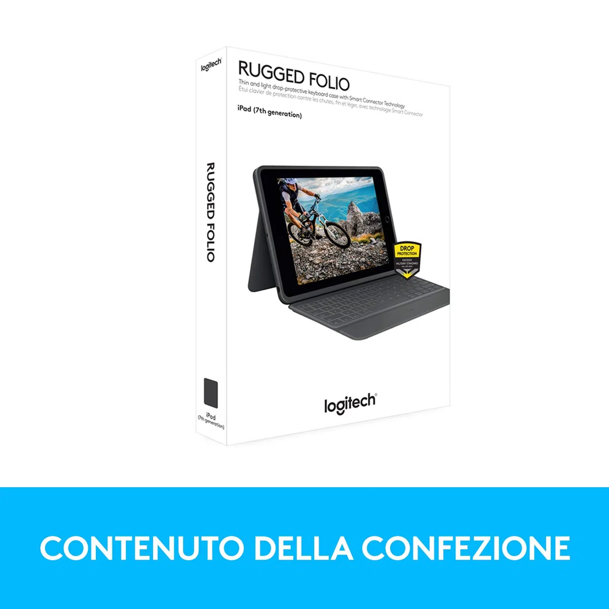 Logitech resistente Folio for iPad - ITA QWERTY