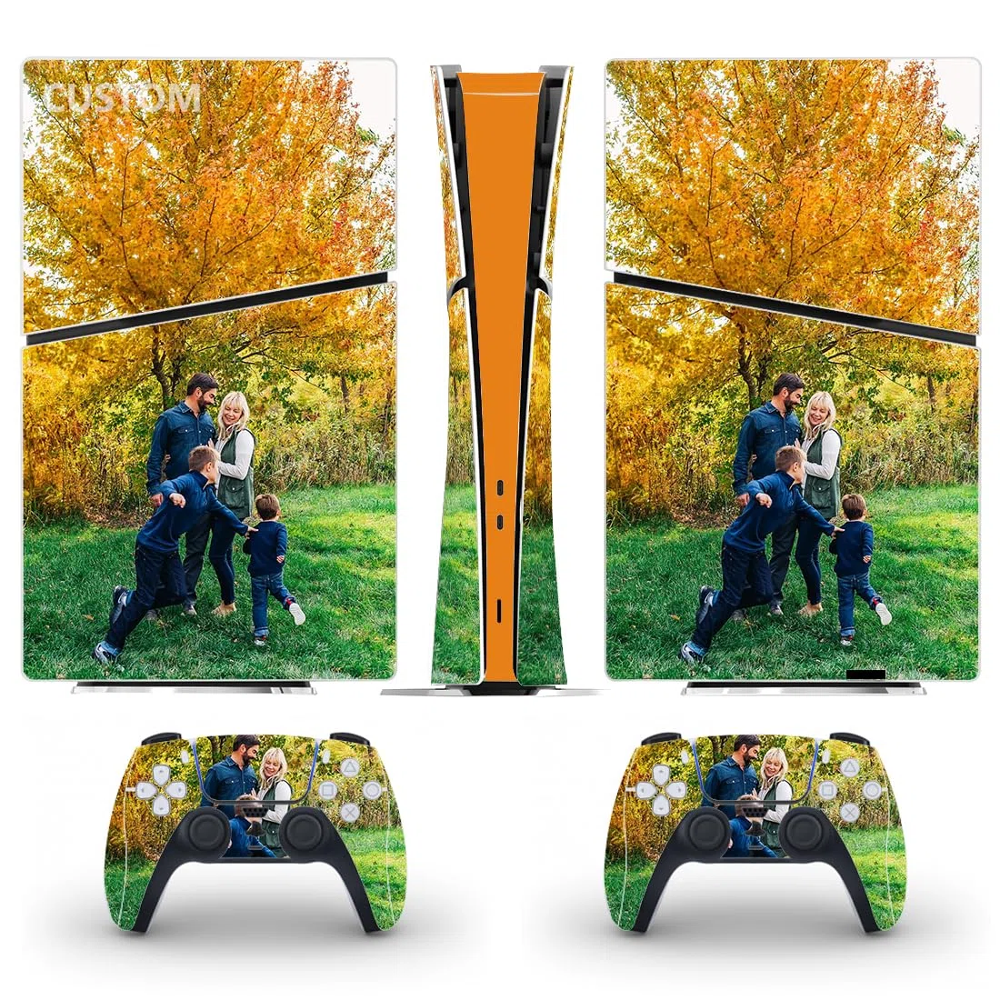 Calcomanía de vinilo personalizada para consola y controlador de PS5 Slim edición digital personalizada PS5 Slim Cover Skin