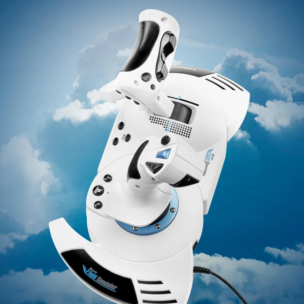 Thrustmaster T.Flight Hotas 5 Microsoft Flight Simulator Edition - Joystick de Vuelo, Mando de Potencia y Controlador de Simulación con Licencia Oficial de Microsoft Flight Simulator para PS5, PS4, PC