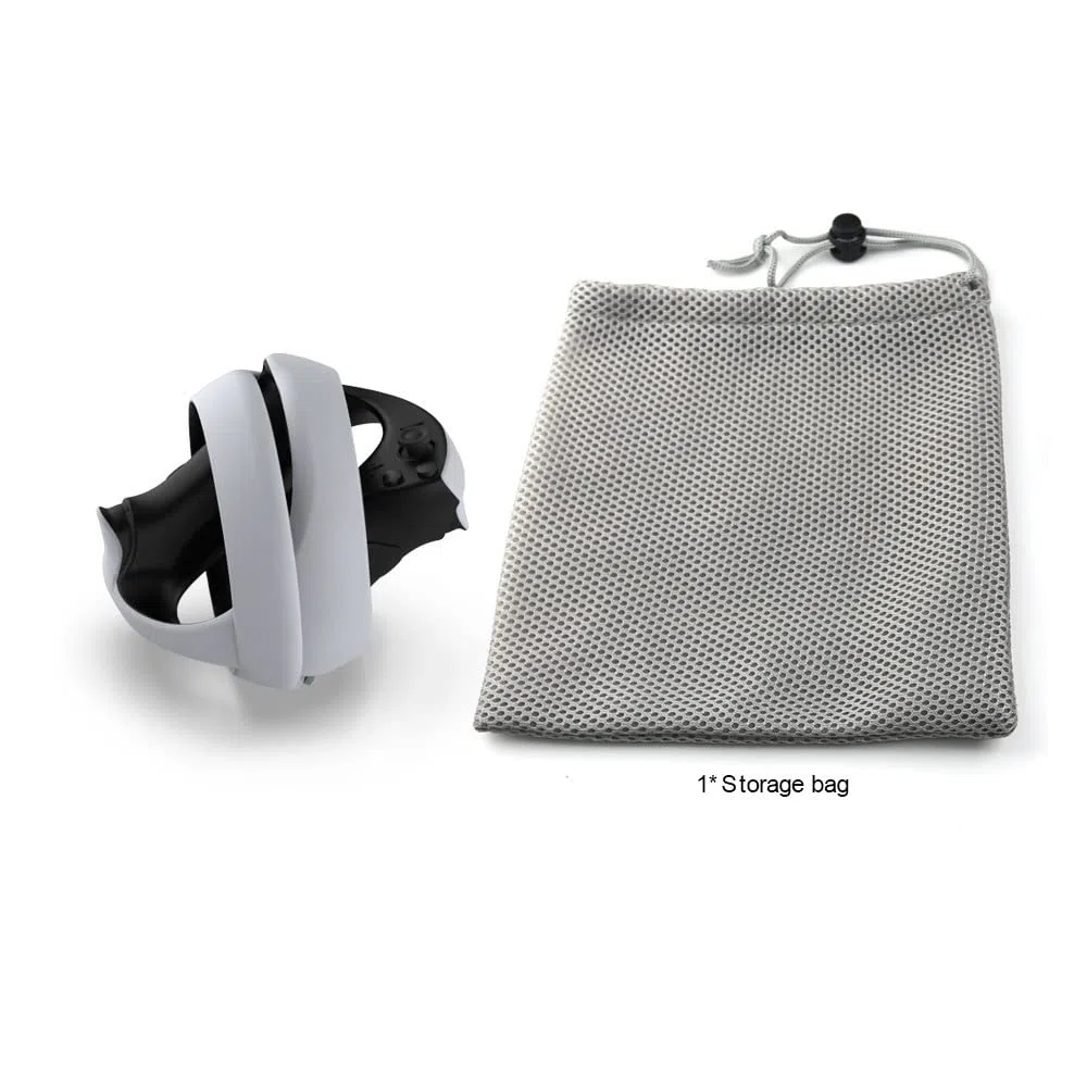 Funda para PS VR2, caja de protección de viaje dura, bolsa de transporte portátil para auriculares VR y almacenamiento de asas, perfecta para viajes y hogar, gris, Funda