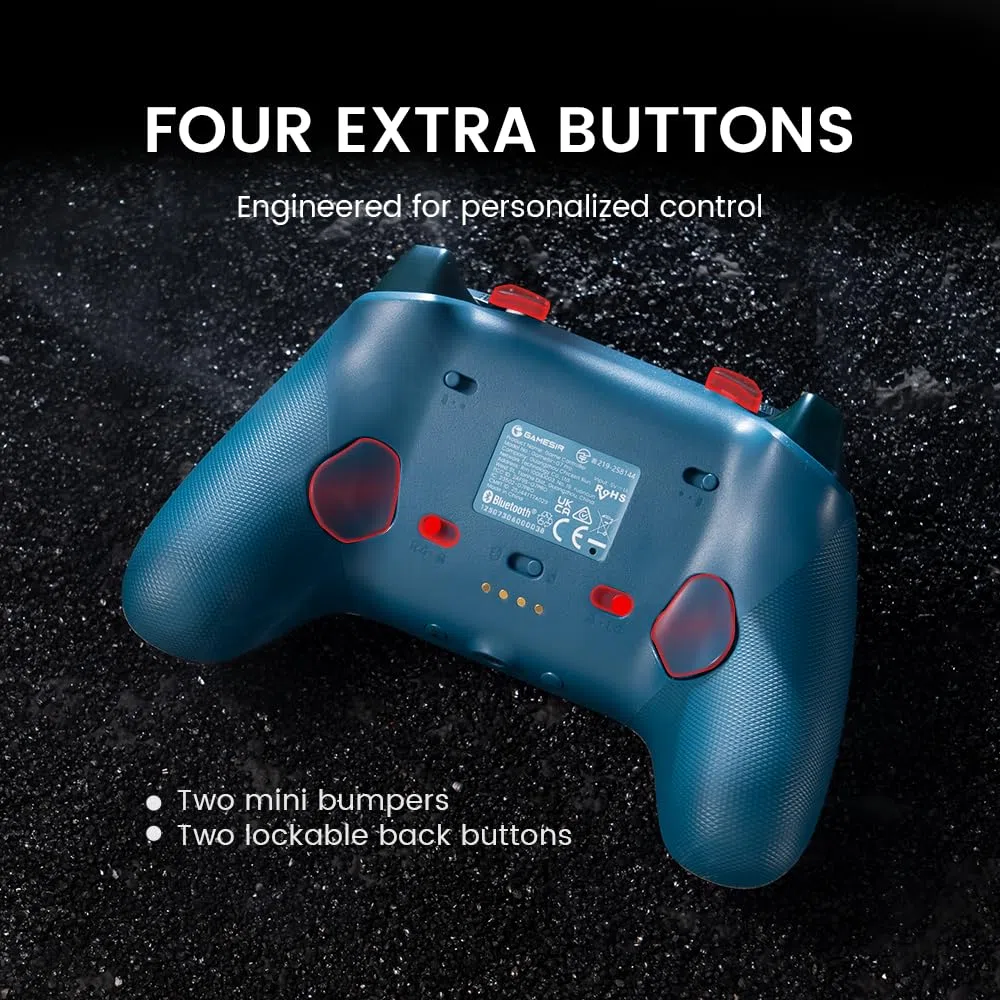 GameSir G7 Pro Mando 1000Hz con Estación de Carga: Xbox Series X|S, Xbox One, Win 10/11 & Android - Joysticks TMR, Gatillos Ajustables & 4 Botones Programables - WUCHANG: Fallen Feathers Edition