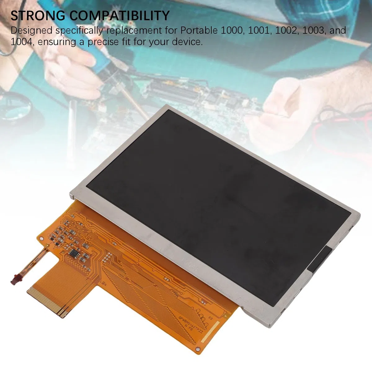Generic El Vibrante Reemplazo de Pantalla LCD para El Panel de Visualización Portátil 1000-1004 a Prueba de Rayones Mejora la Experiencia del Usuario para Profesionales