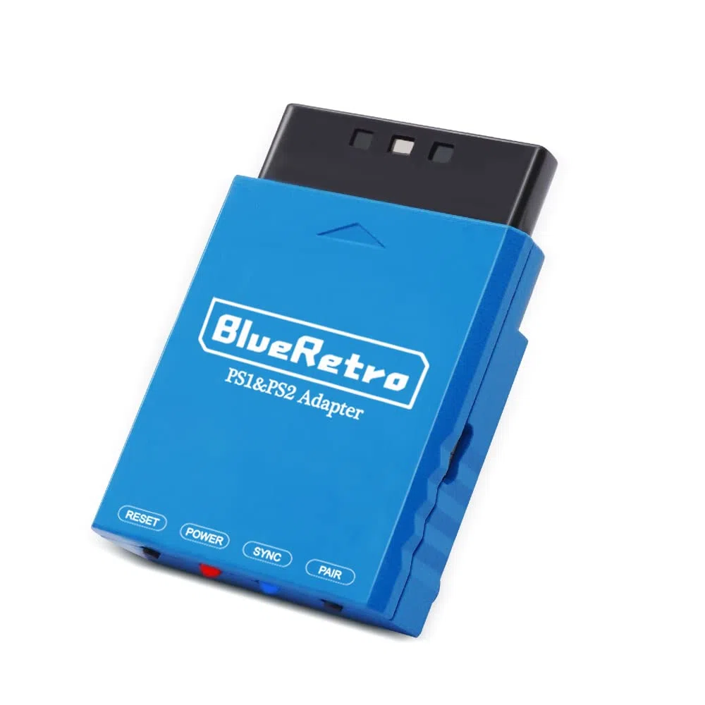 Adaptador Bluetooth inalámbrico para consola de juegos PS2 PS1 (azul)