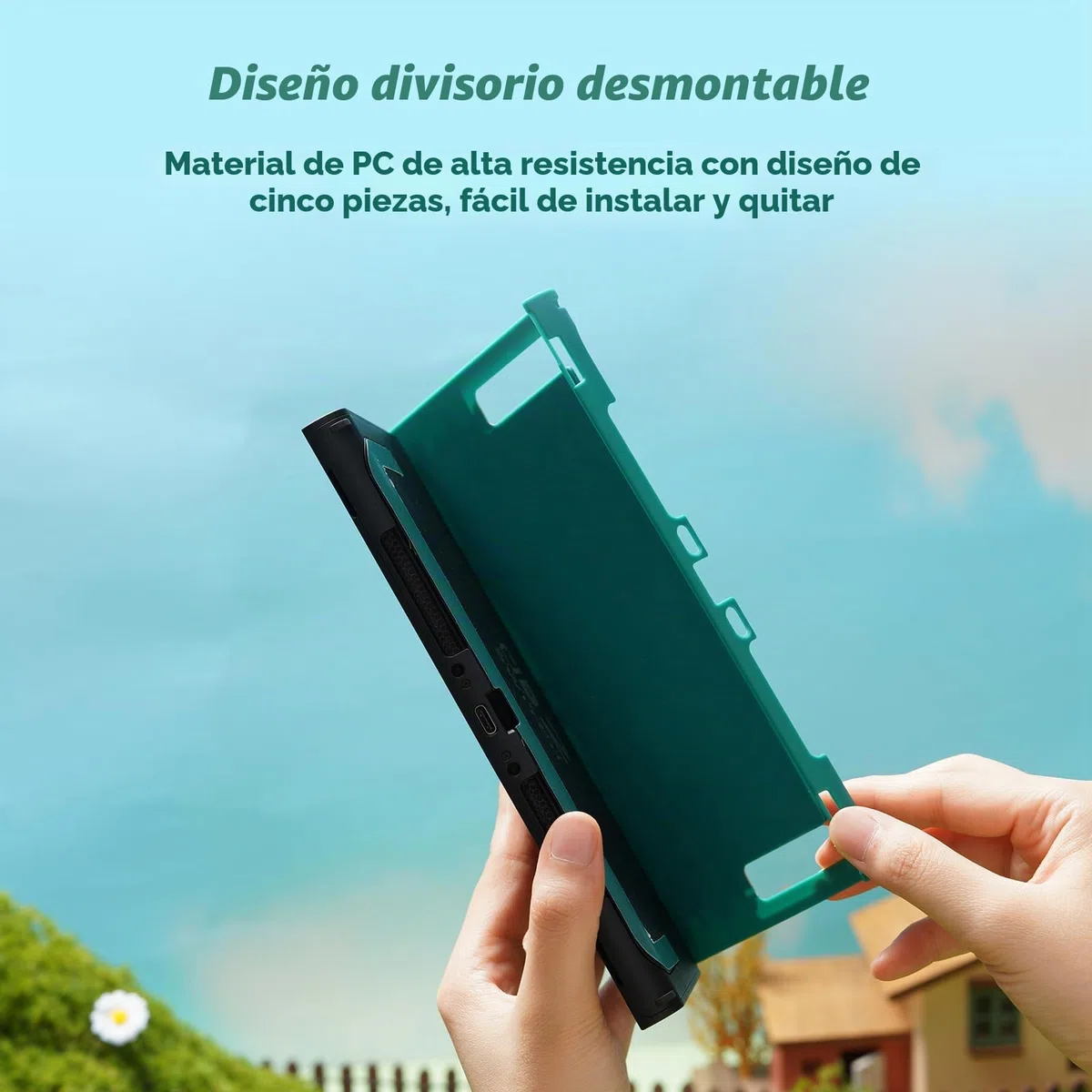 GeekShare Funda acoplable Kawaii para Switch 2, diseño antiarañazos y de absorción de golpes, con diseño de conejito