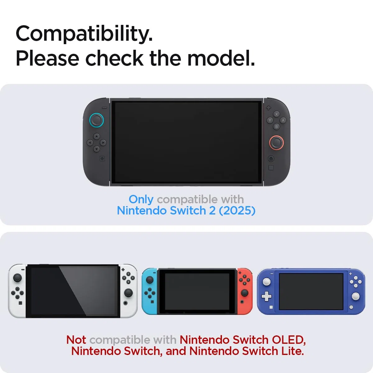 Spigen Glas.tR EZ Fit Protector Pantalla para Nintendo Switch 2, 2 Unidades, Instalación Fácil, Dureza 9H, Alta-Definición