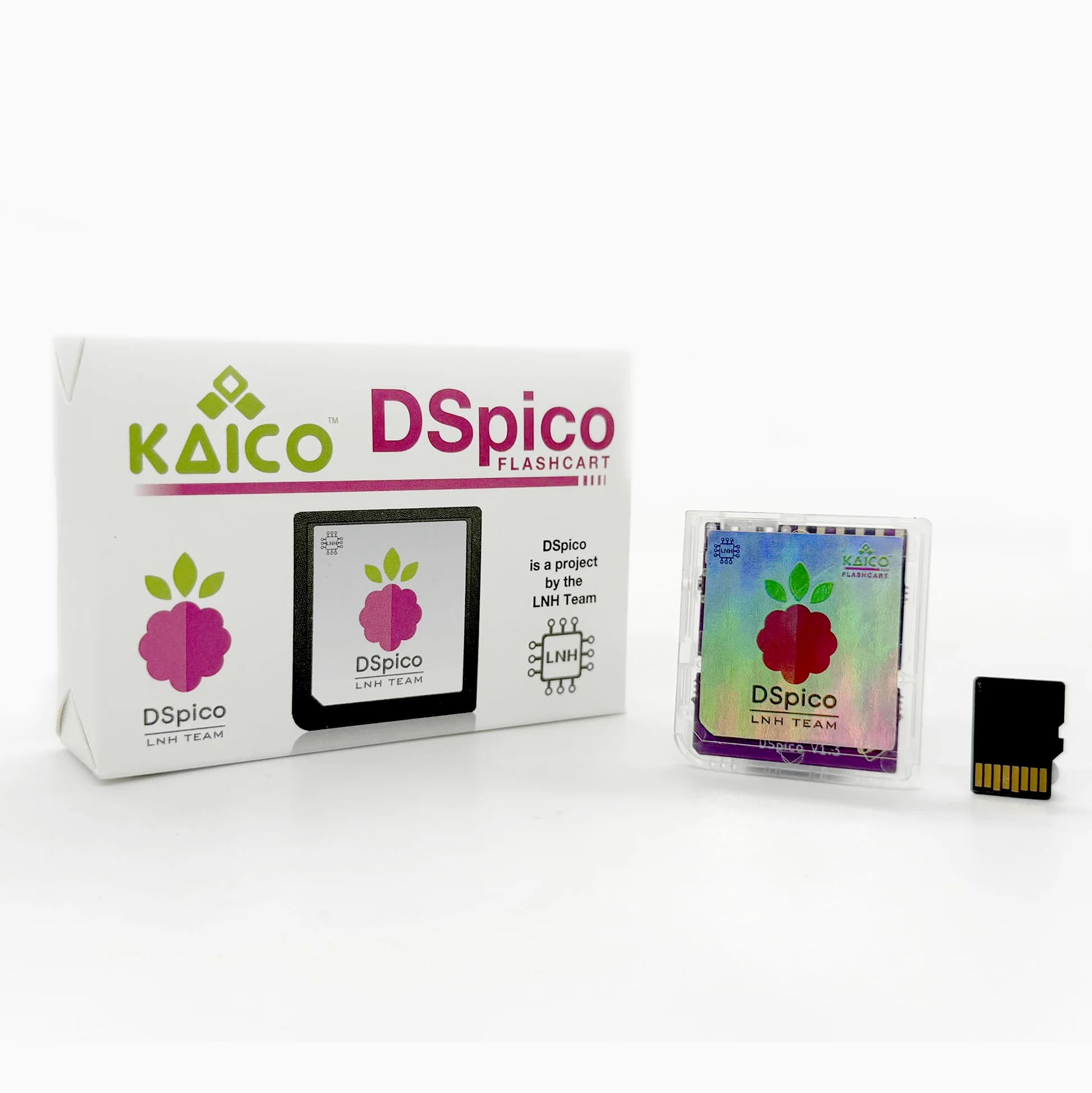 Kaico DSPico DS Flash Cart/Flash Card (R4 Upgrade) for Nintendo DS/DSi – 8GB MicroSD Included, LNH Open-Source RP2040 Design, Dual Power, 6MB/s SD Read, DS Mode & Pico Launcher Support