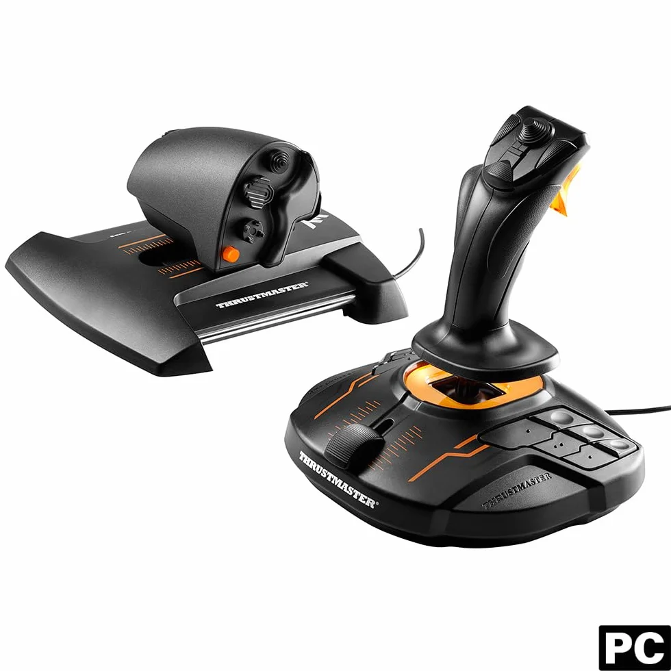 Thrustmaster T.16000M FCS HOTAS - Joystick y Mando de Potencia para PC (Tecnología Magnética H.E.A.R.T, Raíles Deslizantes S.M.A.R.T, 30 Botones, Ideal para Flight Simulator y Star Citizen)