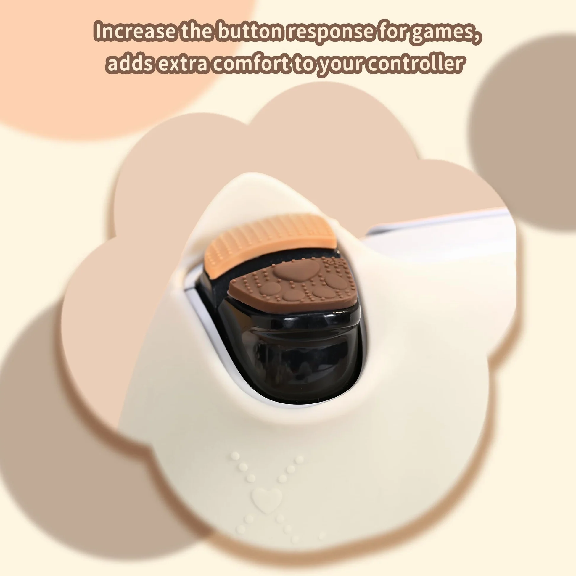 GeekShare Funda Protectora de Silicona para Mando Inalámbrico PS5, Juego de Fundas para Mando PS5 con 2 Tapas de Agarre para Pulgar y 2 Pegatinas - Calico Cat