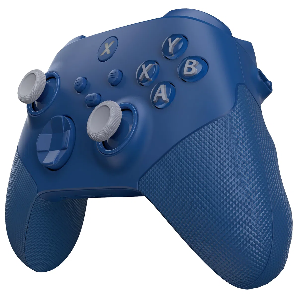 eXtremeRate ASR Versión Carcasa Completa Kit para Xbox Series X/S Mando, Botones y Grip con Topes de Gatillo Ergonómicos Placa Cubierta para Xbox Series X & S (Textura Diamante - Azul Yale)
