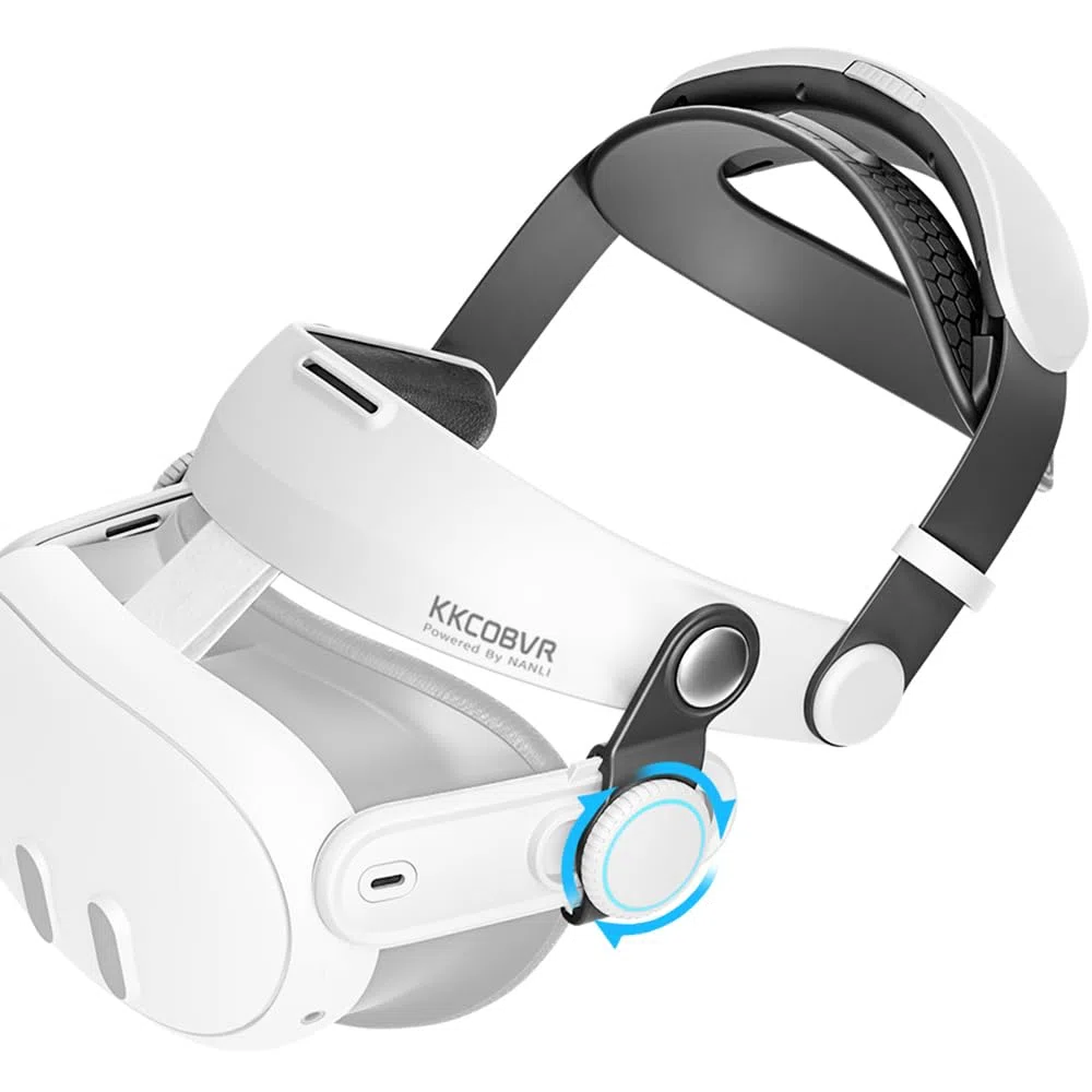 KKCOBVR Q3 Halo Strap Compatible with Meta 3/3S Enhanced Comfort, Replacement Elite Head Strap for Meta 3/3s by Adjusting The Side Knobs