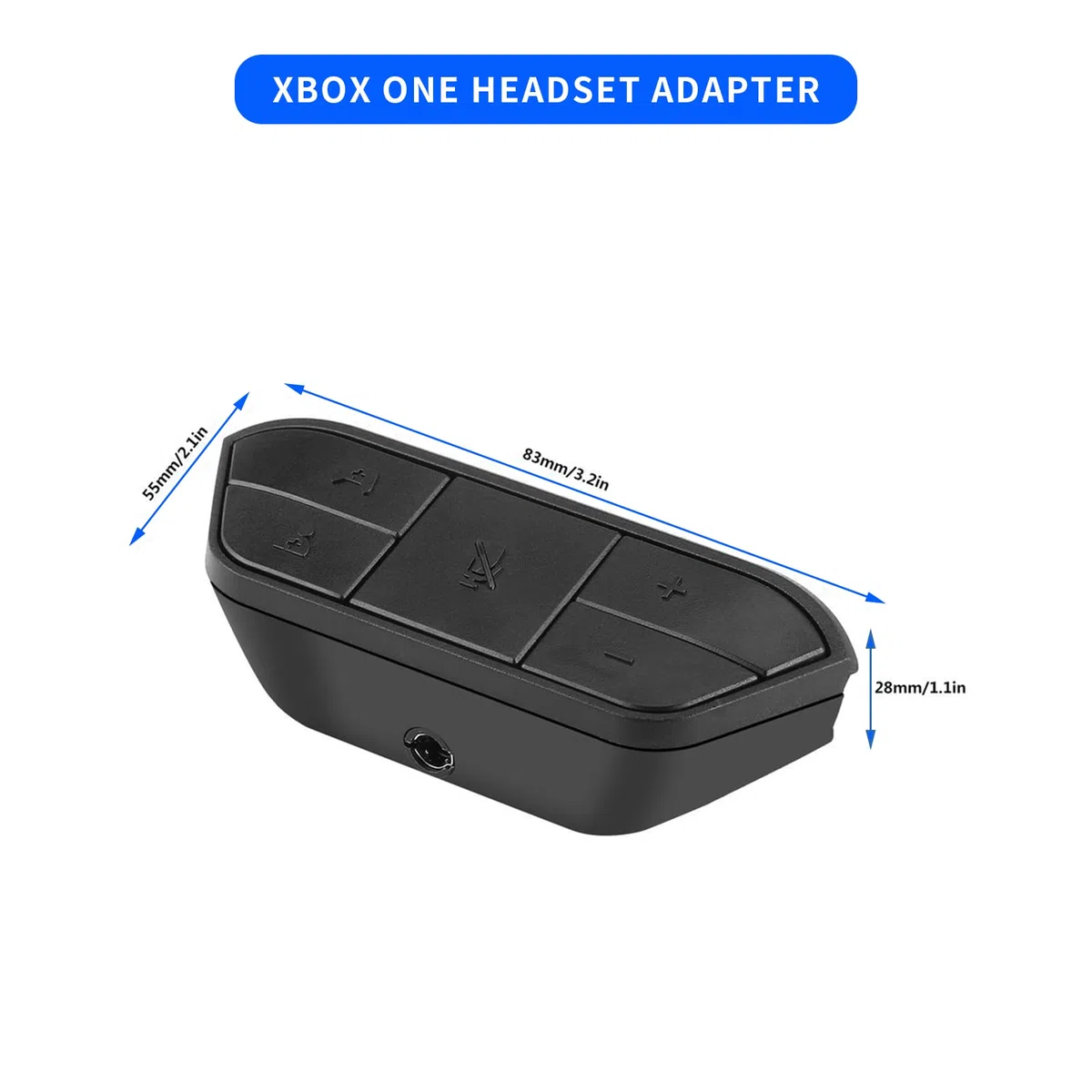 Gugxiom Adaptador de Auriculares Estéreo para One - Ajuste de Balance de Audio para Controlador