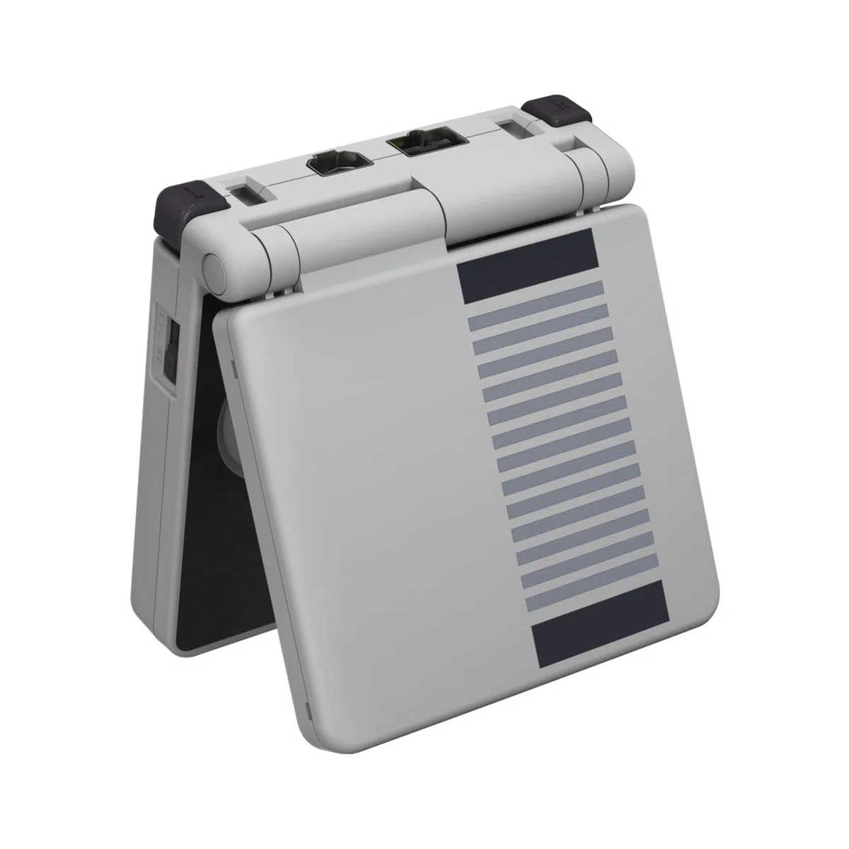 eXtremeRate Carcasa de Repuesto para Game Boy Advance SP, Funda con Botones y Placa de Cubierta, Compatible con Pantallas IPS y LCD Estándar - No Incluye Consola ni Pantalla, Clásico NES