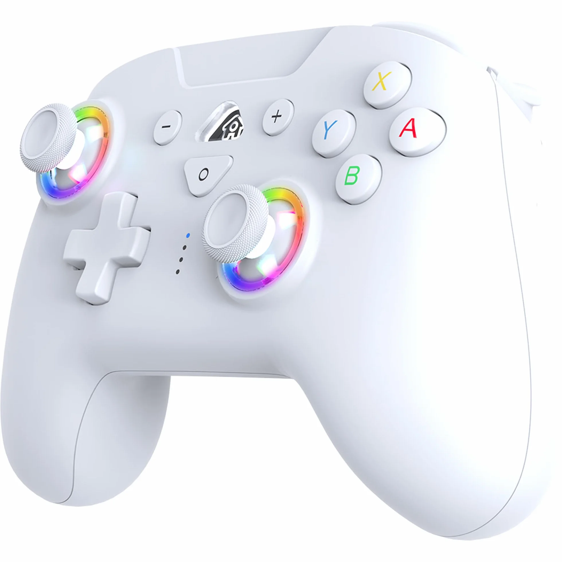 Subsonic – Mando para Nintendo Switch/Switch 2 - Mando Switch inalámbrico bluetooth con LED, vibración y giroscopio - Blanco