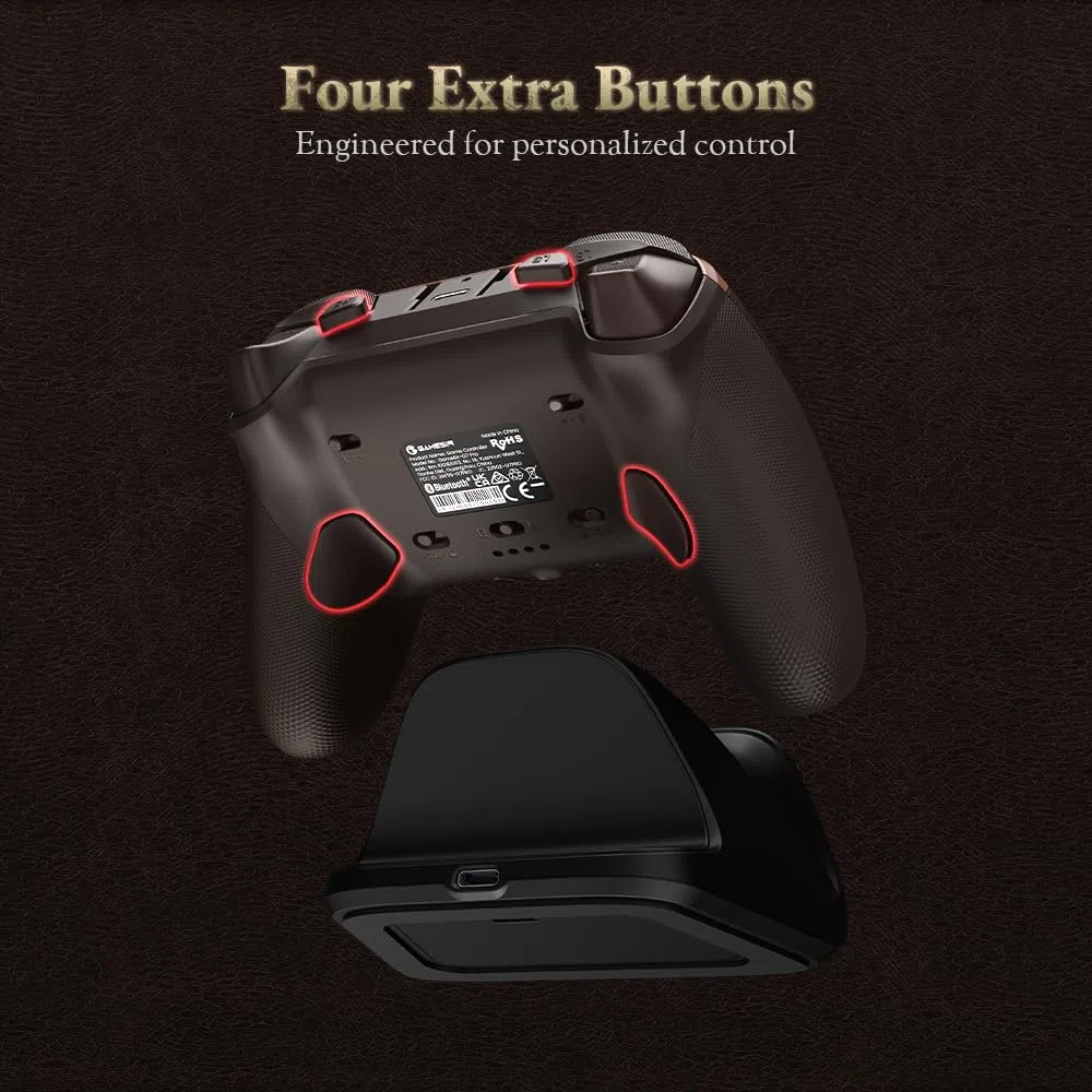 GameSir G7 Pro Mando con cable para Xbox Series X|S, mando inalámbrico para PC, joysticks TMR, gatillos de efecto Hall, frecuencia de sondeo de 1000 Hz (PC), base de carga, edición Dragon’s Dogma II