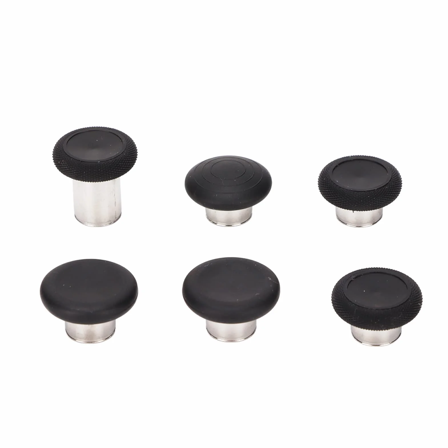 Joysticks de Repuesto, 6 uds. Joysticks de Goma de Metal de Acero Inoxidable Grip Swap Joysticks Thumb Stick para One Series 2