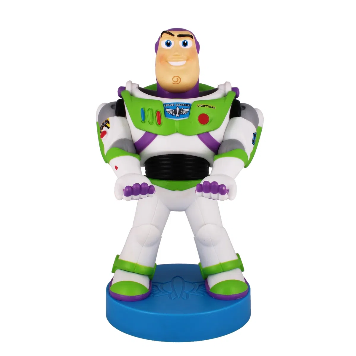 Cableguys Toy Story Buzz Lightyear Soporte Mando y Movil - Figuras Soporte para movil y Mando, Compatible con Xbox, PlayStation y la mayoría de mandos estándar, Accesorios Escritorio Gaming