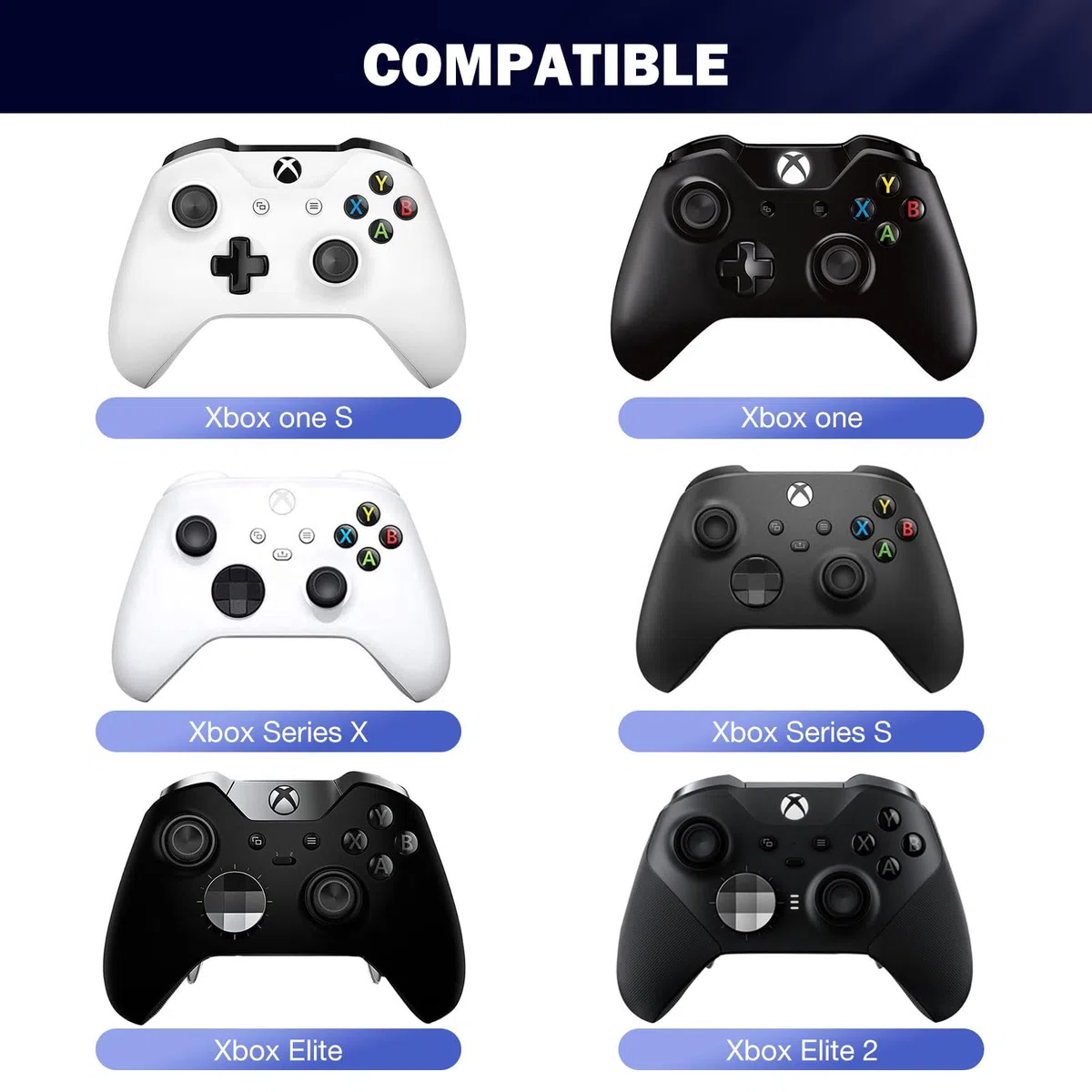 MoKo Teclado Inalámbrico con RGB Retroiluminación Colorida para Controlador Xbox One/One S/Series S/Series X/Elite/Elite 2, Mini Teclado de Xbox con Receptor 2,4G y Conector de Audio 3,5mm, Negro