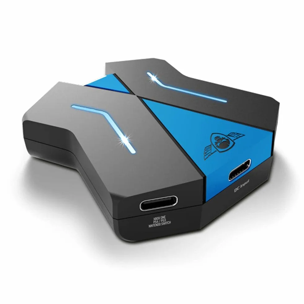 Spirit Of Gamer - Adaptador Teclado y Ratón - Compatible con Mandos De PS4/PS3/SWITCH/XBOX - Convertidor de Consolas De Videojuegos - Juega con Teclado Y Ratón con El CROSSGAME One