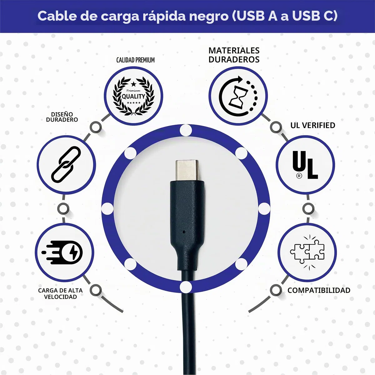 BrightOn Paquete Compatible Con PS5 | Cable Negro 8K HDMI 2.1 HDR 8K @60Hz/4K @120Hz | Ethernet CAT 7 de Súper Alta Velocidad | Carga Rápida USB A a USB C