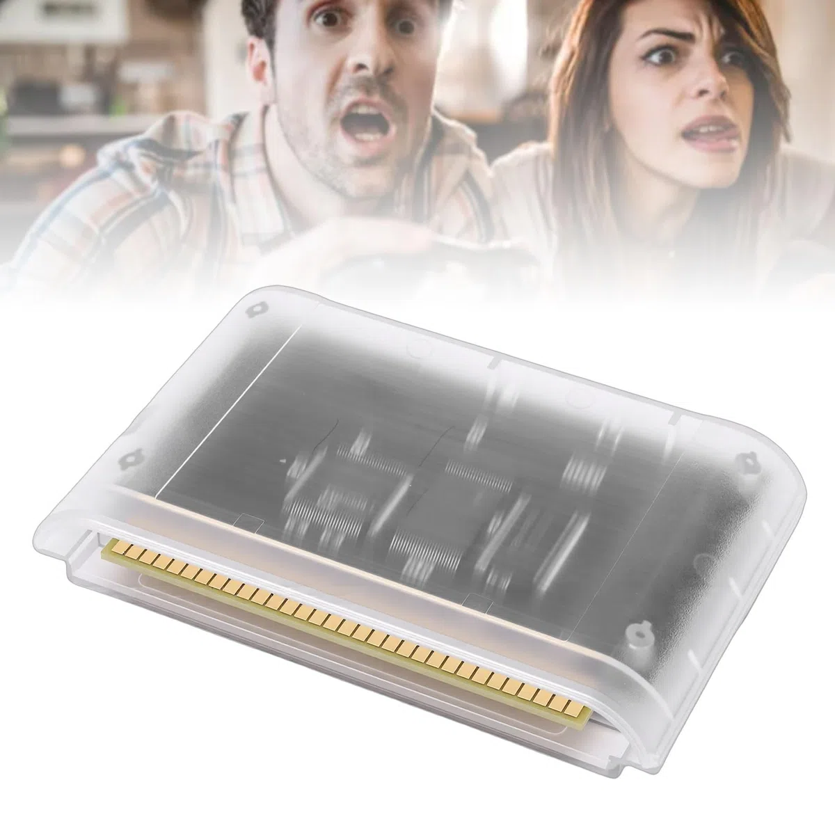 XUMIUZIY Tarjeta de Juego 4000 en 1, Apta para Consolas de Juegos Originales Mega Drive Master System 32X, con Tarjeta de Memoria Pequeña de 8 GB, Compatible con Sistemas de Archivos FAT (Blanca
