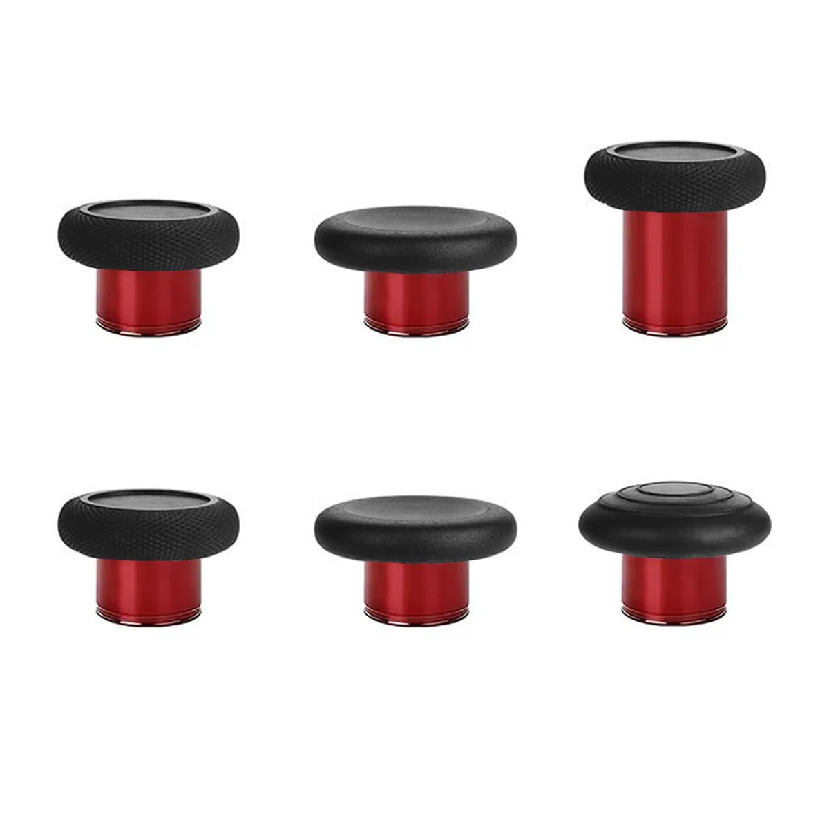 Botones de repuesto para mando Elite Series 2 para Xbox One Elite Series 2 (modelo 1797) y Elite Series 2 Core Controller (6 en 1, rojo)