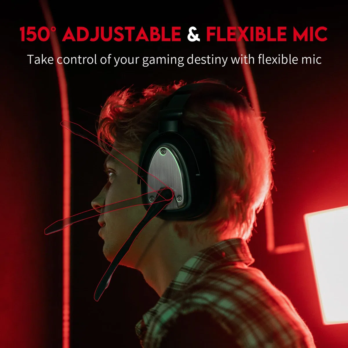 Auriculares de Juego inalámbricos para Xbox One, Xbox Series X/S Wireless Auriculares para Juegos con microfono, Bass 7.1 Sonido Envolvente, Negro