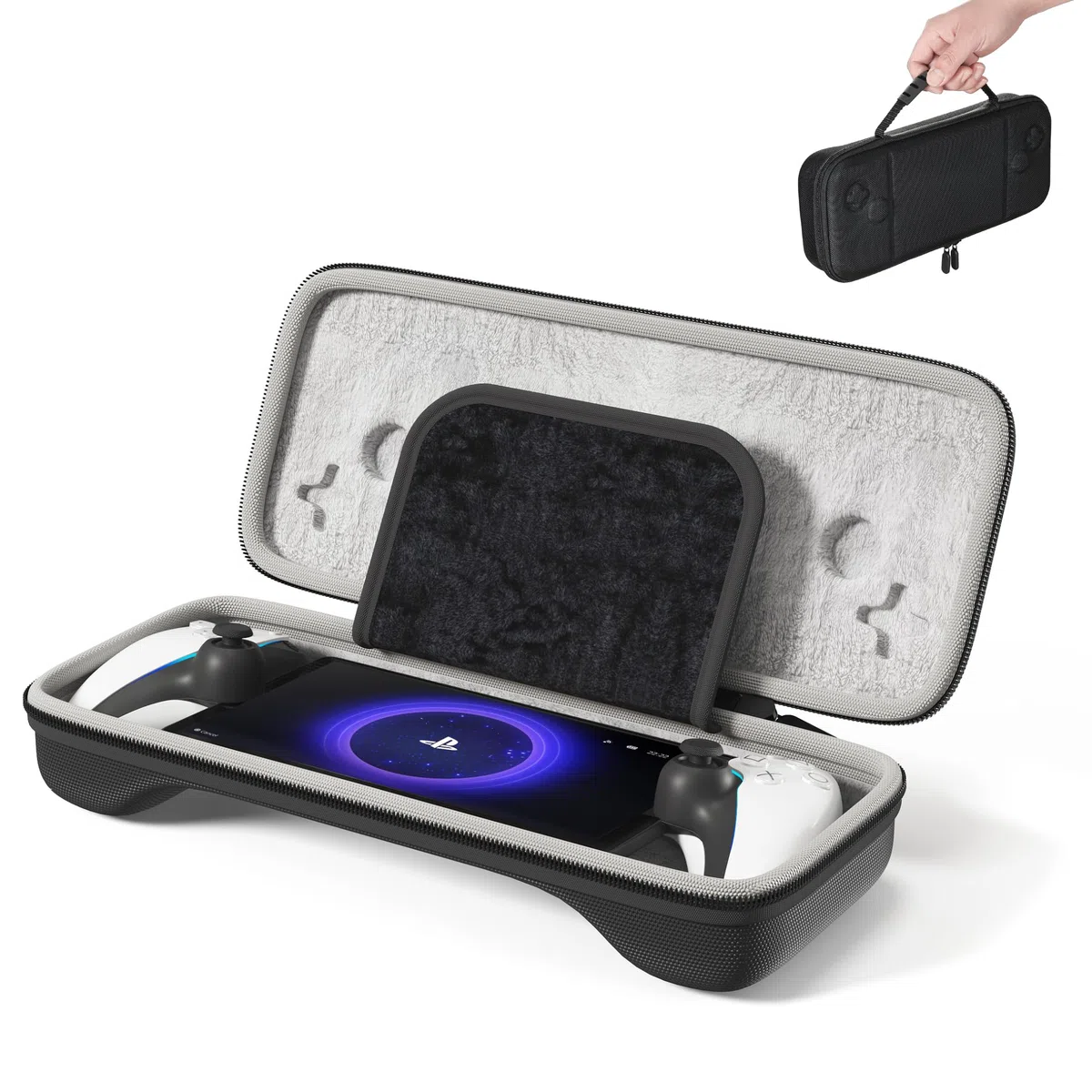 iofeiwak Funda rígida de transporte para PS Portal-PlayStation 5 Remote Player Bolsa de almacenamiento portátil delgada [Ligera][Impermeable][Protección completa]