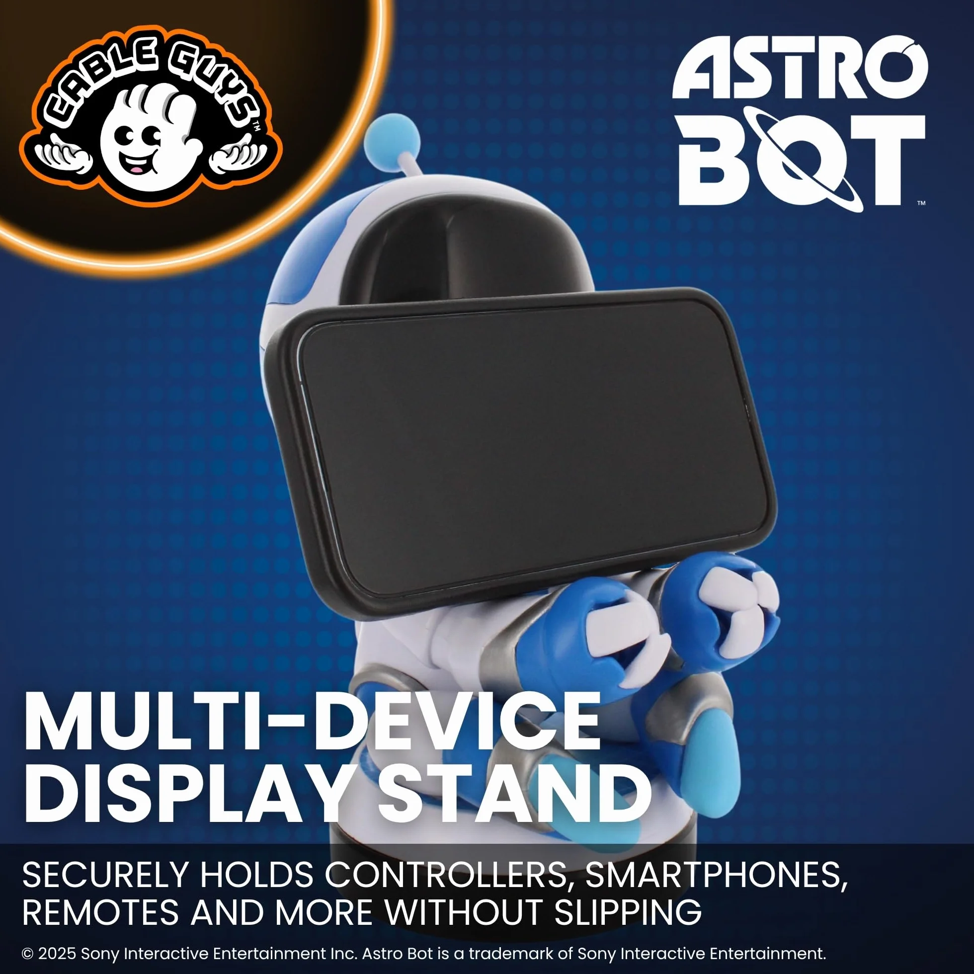Cableguys Sony Astro BOT Soporte Mando y Movil - Figuras Soporte para movil y Mando, Compatible con Xbox, PlayStation y la mayoría de mandos estándar, Accesorios Escritorio para Setup Gaming