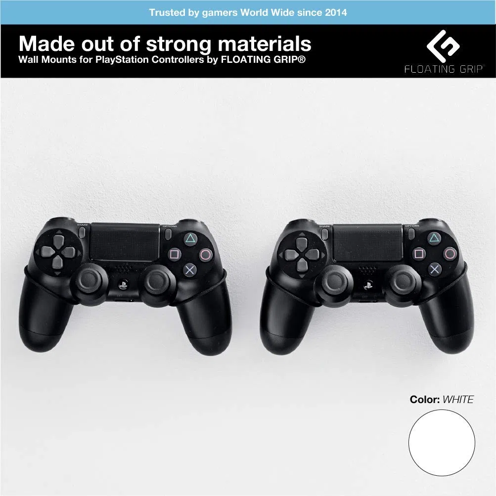 2X Xbox Controller Wall mounts by FLOATING GRIP®